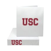 USC Trojans White 2" Arch Binder